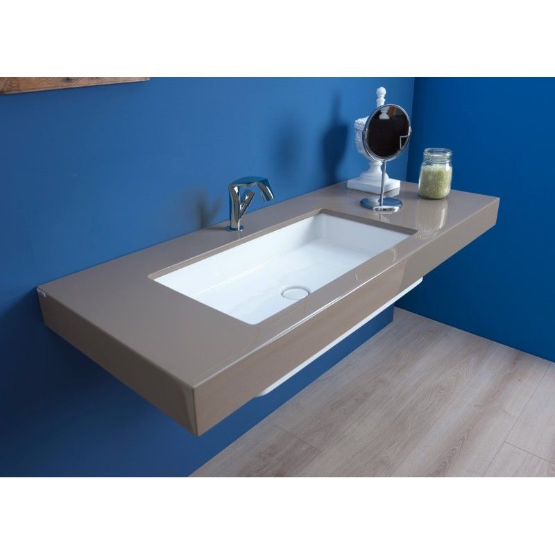 LAVABO MINIWASH 70X35 SOTTOPIANO FANGO  S - Ceramica Flaminia MW75SPFAN CERAMICA FLAMINIA - 1