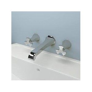 EVERGREEN 3 TROUS EVIER PARET CHROME - Ceramica Flaminia EG206 CERAMICA FLAMINIA - 1