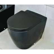 LINK BACK GOCLEAN WC DECHARGE DE MUR NOIR  S - Ceramica Flaminia LK117GNER CERAMICA FLAMINIA - 1