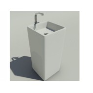 WASCHBECKEN  MONOWASH FREESTANDING WEISS  S - Ceramica Flaminia MW40C CERAMICA FLAMINIA - 1
