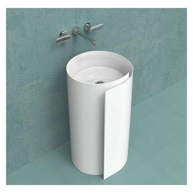 WASCHBECKEN  MONOROLL 44 WAND LATTE  S - Ceramica Flaminia MR44PLAT CERAMICA FLAMINIA - 1