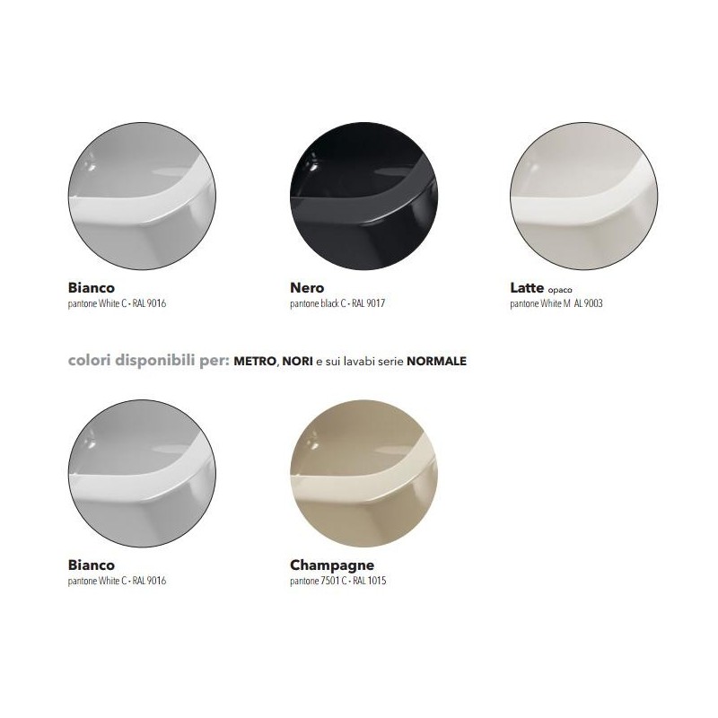 EFI VASO SOSPESO NERO  - Ceramica Flaminia EF118NER CERAMICA FLAMINIA - 2