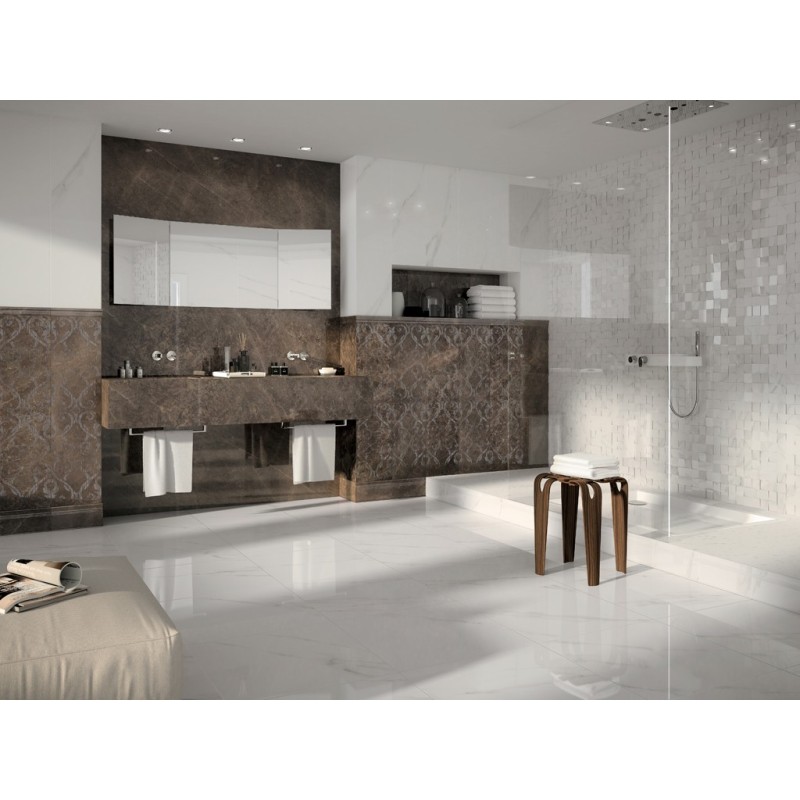 JEWELS BIANCO STATUARIO JW 01 GLOSSY SQ 120X120 9,3mm - MIRAGE SI67 MIRAGE - 1