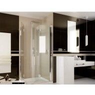 Easydue Angolo Ante Box Doccia  da  80x80cm Cromo  Cristallo 6mm Trasparente