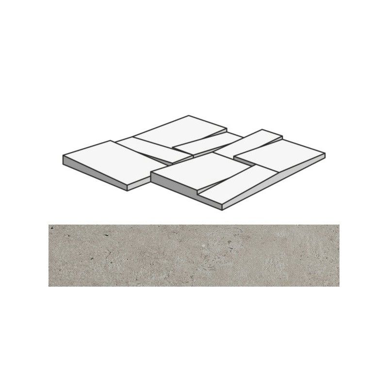 LA ROCHE GREY BRICK-MODUL 3D 30X30 - REX Ceramiche 742242 FLORIM LUXURY DESIGN - 1