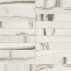 PREXIOUS REX WHITE FANTASY  MOSAICO 3X15 GLOSSY - REX Ceramiche 756310 FLORIM LUXURY DESIGN - 1